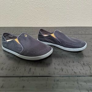 Olukai Men’s Nohea Mesh Gray Slip On Shoes